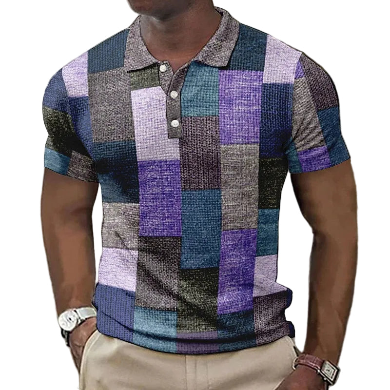 Polo Shirt Mænd med Tryk Stilfuld 0