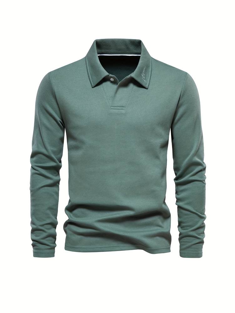Poloshirt Til Mænd Klassisk Krave Blødt Og Åndbart Materiale 5