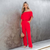 Kvinders Jumpsuit Off-Shoulder Løs Polyester-4