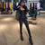 Kvinders Jumpsuit Tætsiddende Polyester Spandex Firkantet Halsudskæring-5