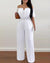 Kvinders Jumpsuit Off-Shoulder Draperet Polyester-2