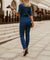 Dames Jumpsuit V-Hals Halve Mouwen Polyester Flatterende Pasform-2