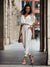 Kvindernes Jumpsuit Åbne Skuldre V-Hals Polyester-1