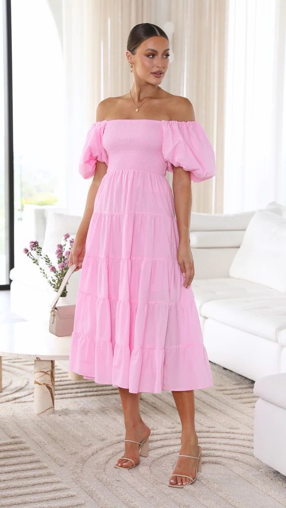 Kvinders Midi Kjole Off-Shoulder Blødt Stof Elegant Design-2