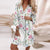 Kvinders Sommerkjole Blomsterdesign Let Materiale-5