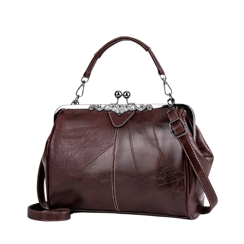 Kvinders Håndtaske Retro-Chic Kunstlæder Rummelig Elegant 1