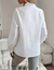 Skjortebluse Dame Stilig Design 100% Bomuld-6