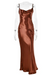 Variant image for Kvinders Maxikjole Rygfri Satin med Spaghetti Stropper-33