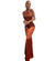 Kvinders Maxikjole Satin Elegant Lang Silhuet-1