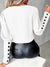 Kvinders Casual Bluse V-hals 100% Bomuld-5