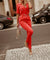 Variant image for Dames Jumpsuit V-Hals Halve Mouwen Polyester Flatterende Pasform-21