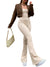 Dame Jumpsuit Strapless Elegant Polyester med Udvidede Ben-1