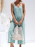 Dames Jumpsuit Løs Pasform Åben Ryg Let Materiale-5