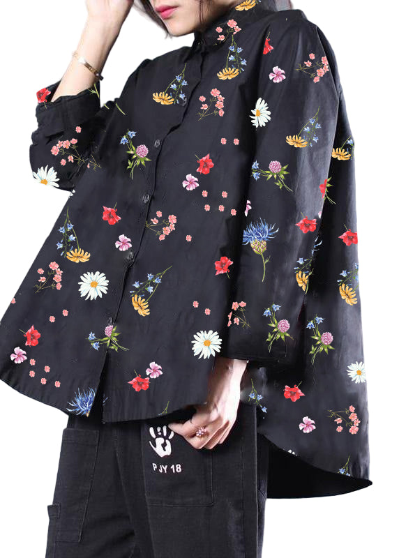 Skjortebluse Dame Dotted Patchwork Casual 7
