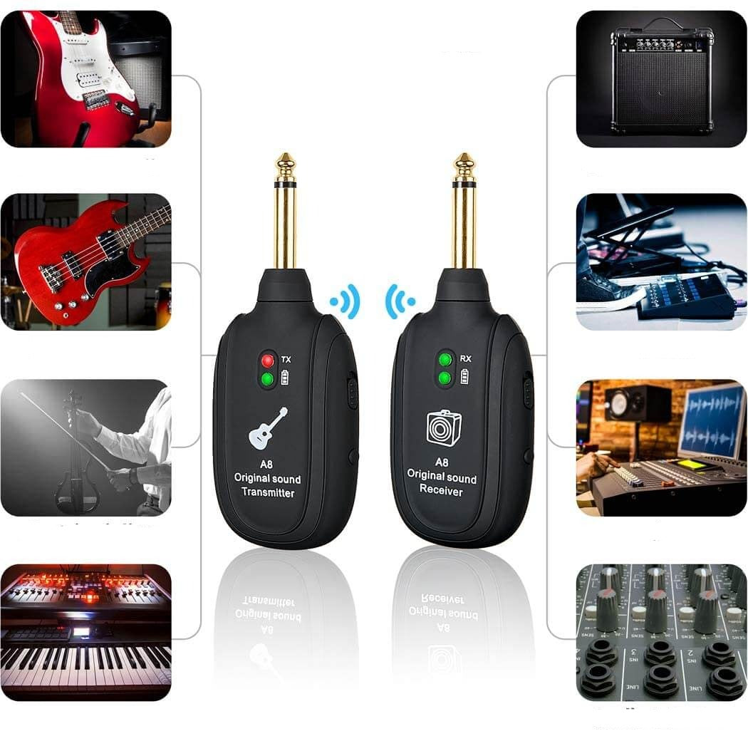Trådløst guitarforstærkersystem | Sender og modtager
