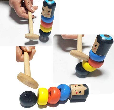 Udødelig Daruma Trælegetøj