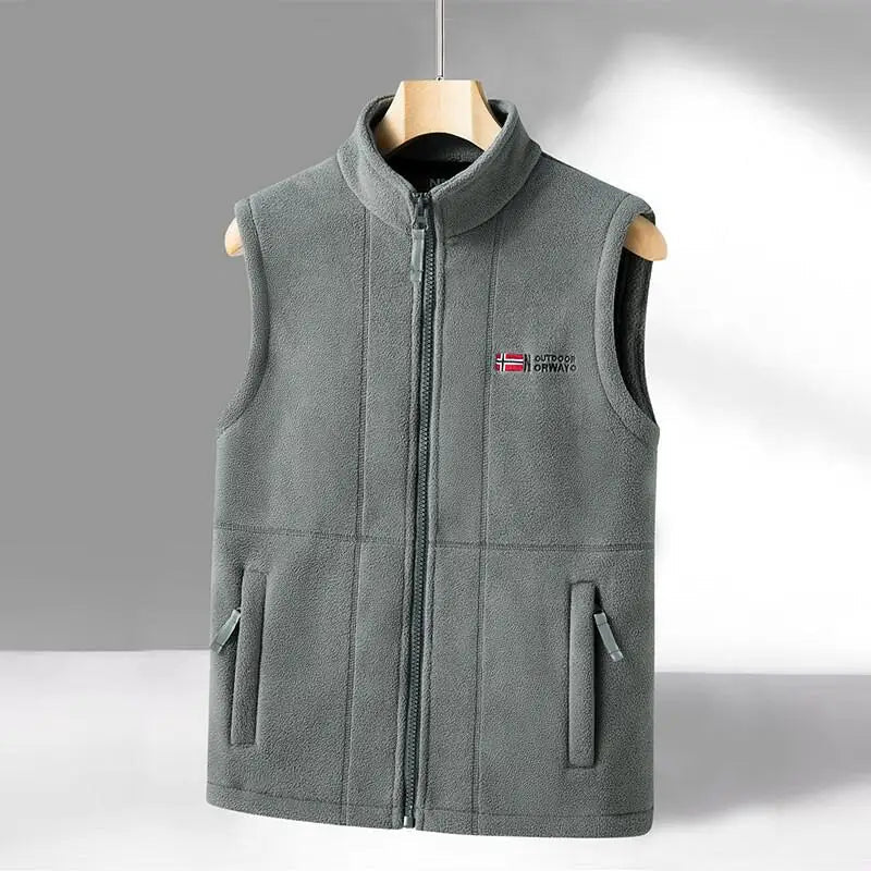 Unisex Fleece Vest Geometrisk Design Moderne Støvler 5