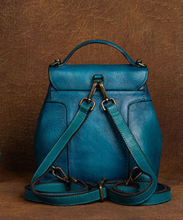 Unisex Rygsæk Blå Orientalisk Maleri Kunstnerisk Design 3