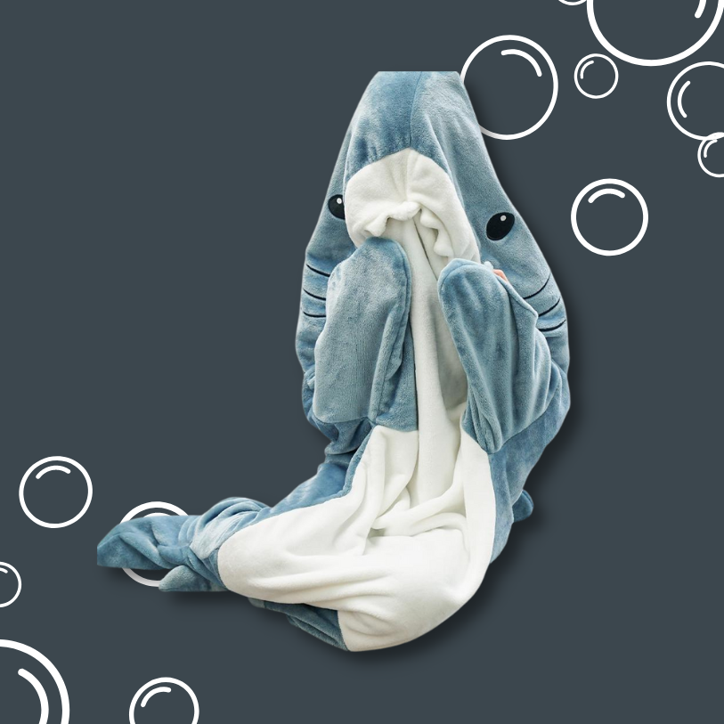 Unisex Shark Blanket Hoodie 1