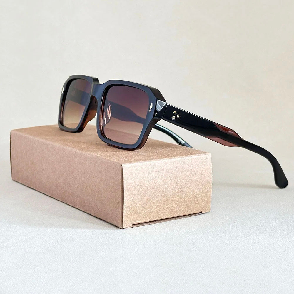 Unisex Square Sunglasses Vintage Style 2