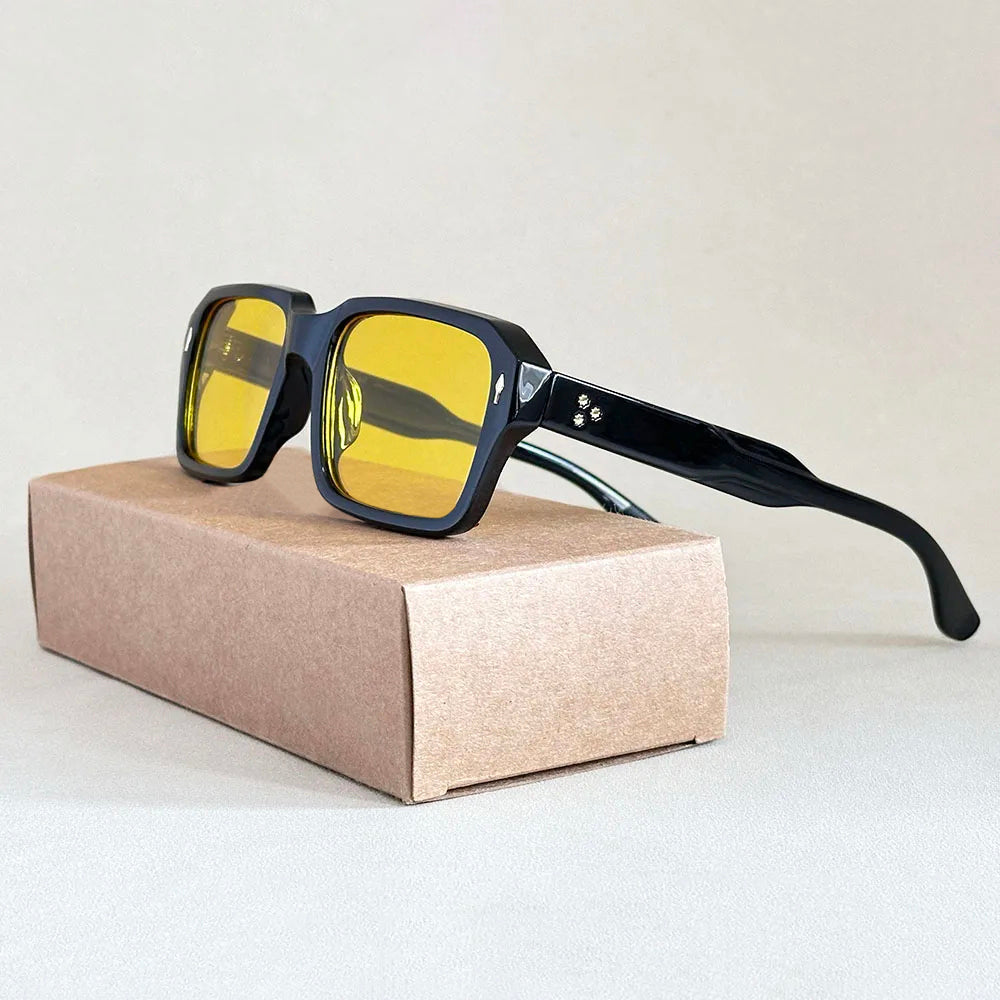 Unisex Square Sunglasses Vintage Style 3