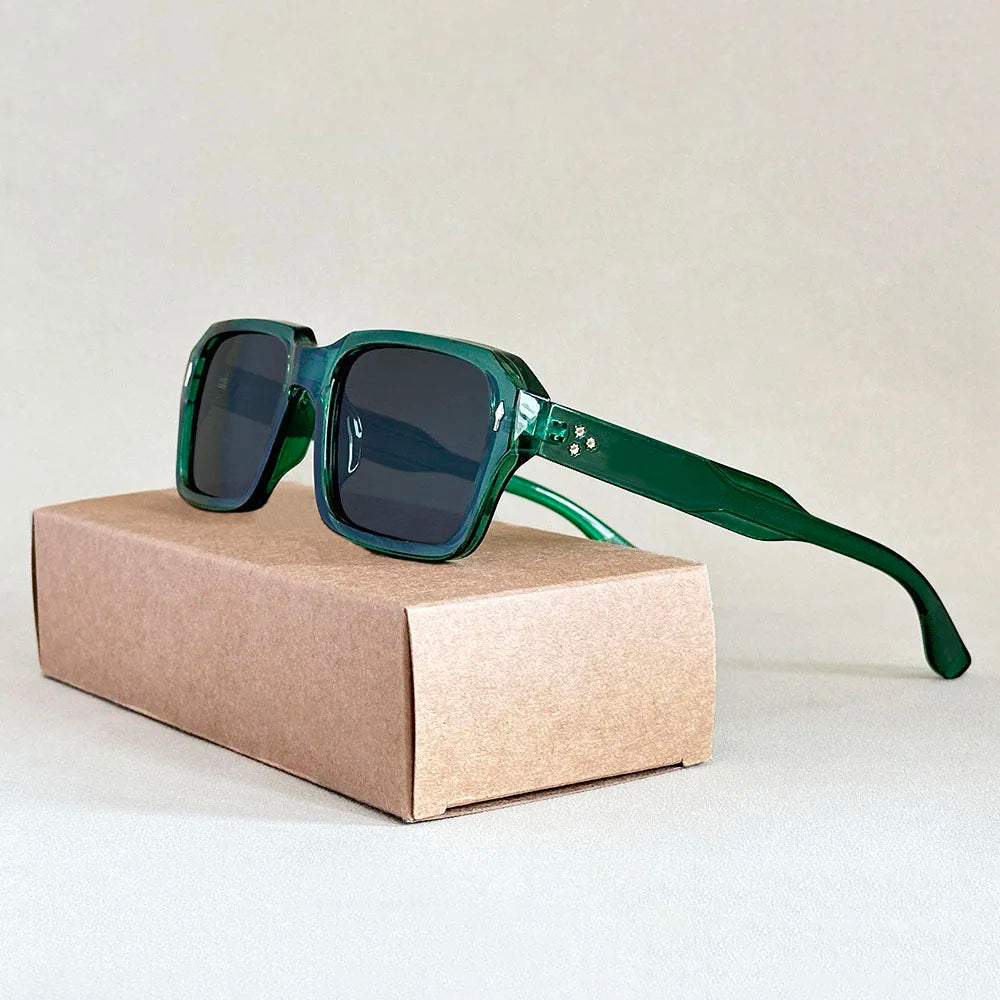 Unisex Square Sunglasses Vintage Style 4