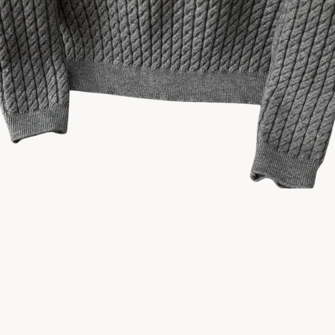 Unisex Strikket Sweater med Crewneck 3