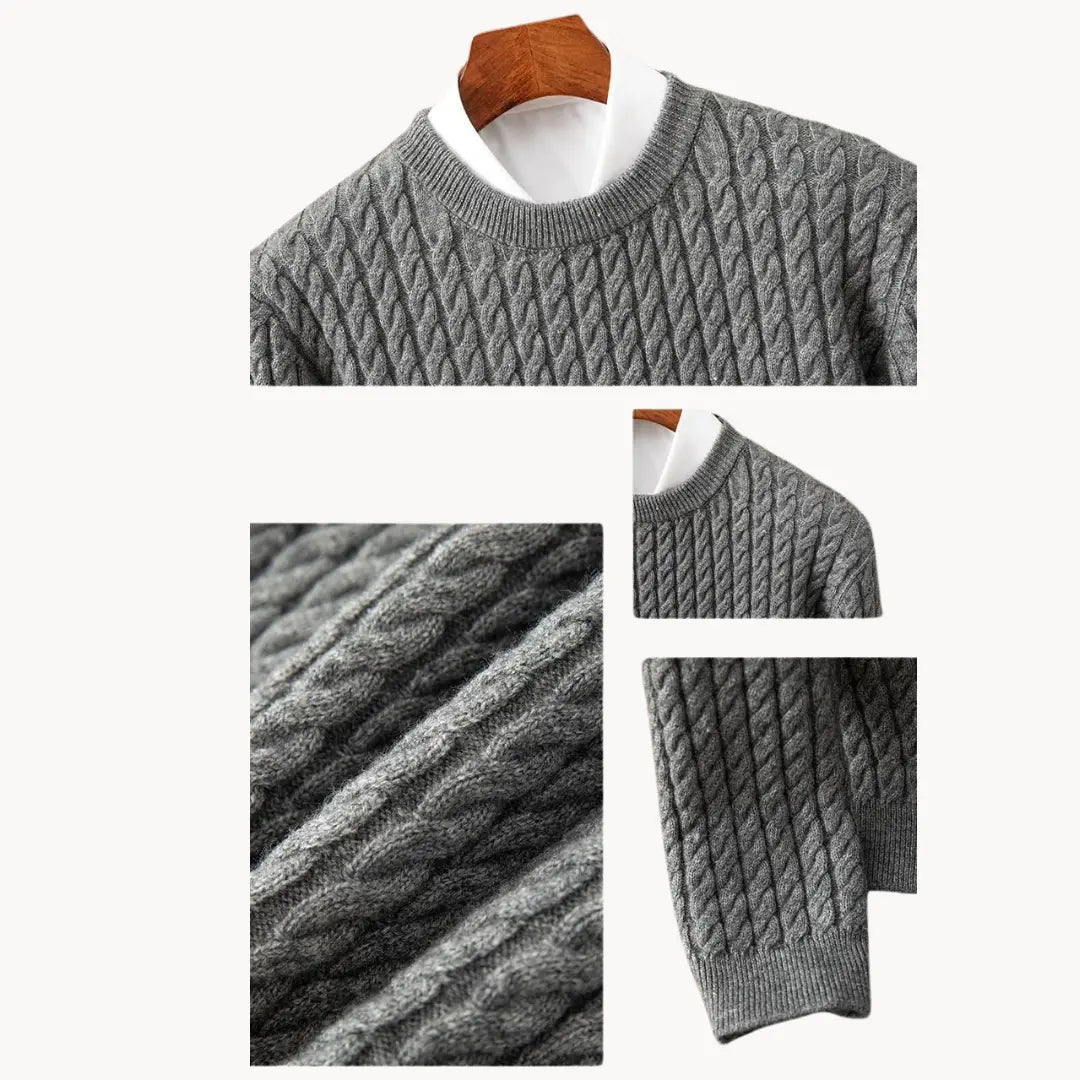 Unisex Strikket Sweater med Crewneck 8