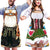 Unisex Trachten Skørtesæt Med 3D-Motiver Polyester Til Oktoberfest 0