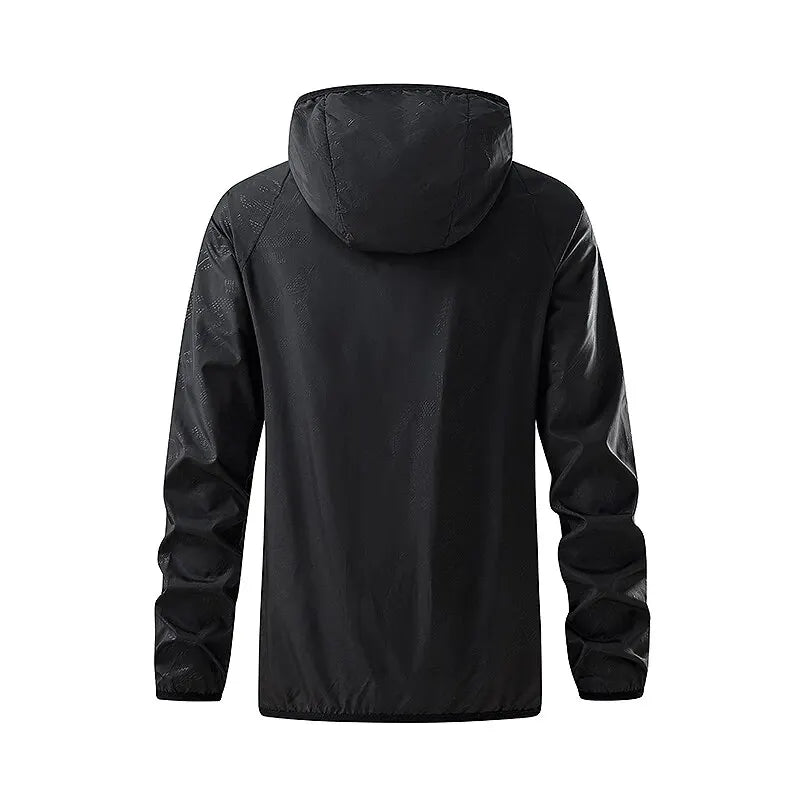 Unisex Vandtæt Jakke med Solbeskyttelse og Lynlås i Polyester 4