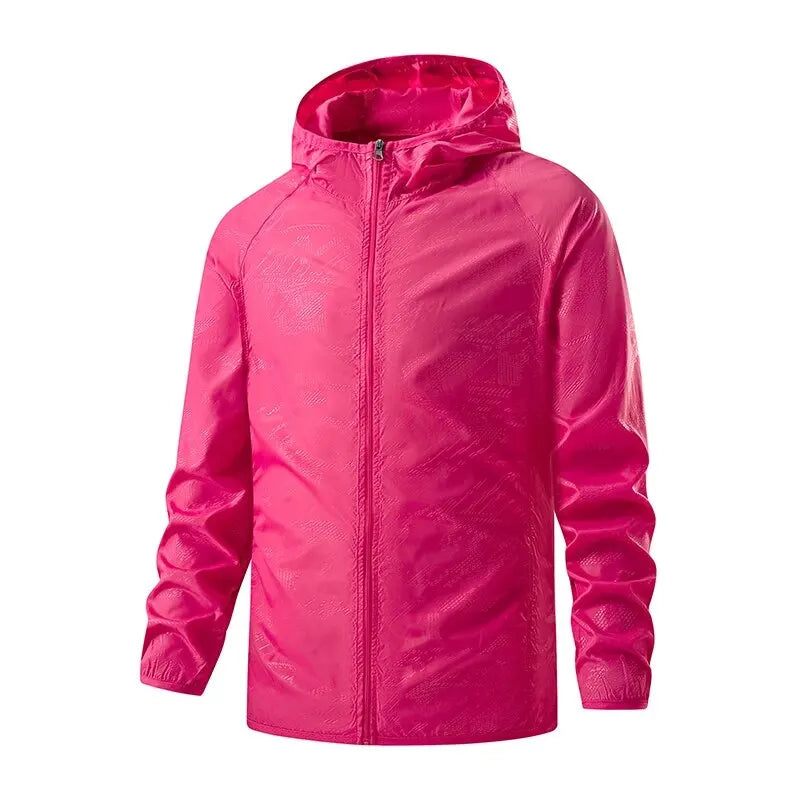 Unisex Vandtæt Jakke med Solbeskyttelse og Lynlås i Polyester 7
