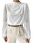 Variant image for Kvinders Bluse Elegant Rund Hals Let Stof-1