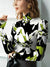 Kvinders Turtleneck T-shirt Blomstret Blødt Stof Lange Ærmer-3
