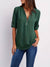 Variant image for Kvinders Casual Bluse Halv Rits 100% Bomuld Rulleopærmer-41