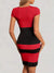 Kvinders Farveblokkjole Figurformet Polyester-6