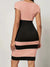 Kvinders Farveblokkjole Figurformet Polyester-2