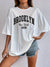 Variant image for Herre T Shirt Rund Hals Brooklyn Print 100% Bomuld-33