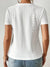 Dame T Shirt Rund Hals Casual 100% Bomuld-3