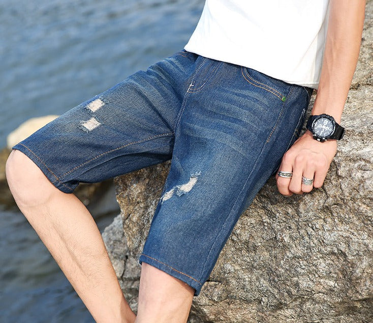 Denimshorts til mænd