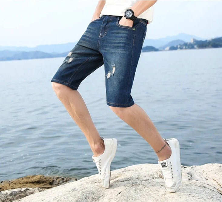 Denimshorts til mænd