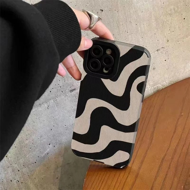 Zebra mønster telefon cover til iPhone