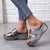 Ensfarvede glitter-sandaler til kvinder