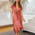 Kvinders Vintage Kjole Retro Chic 100% Bomuld-3