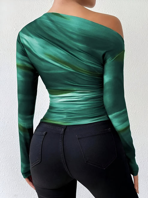 Kvinders Langærmet T-shirt Elegant 100% Bomuld-6