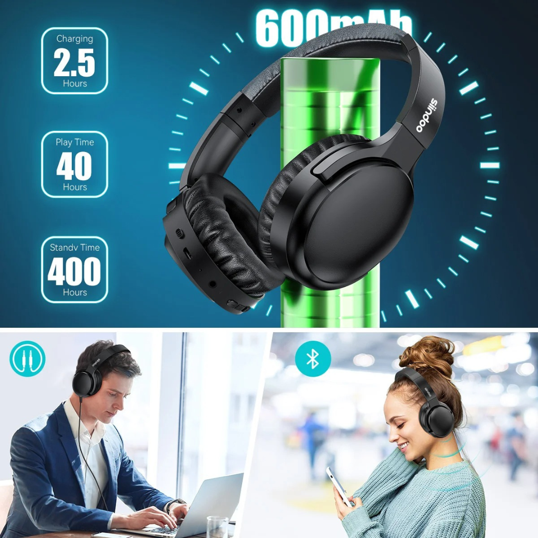 Deep Bass BT 5.3 Støjreducerende Hovedtelefoner