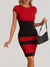 Variant image for Kvinders Farveblokkjole Figurformet Polyester-17