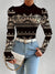 Variant image for Kvinders Satin Top Blomsterprint Elegant Komfortabel-25