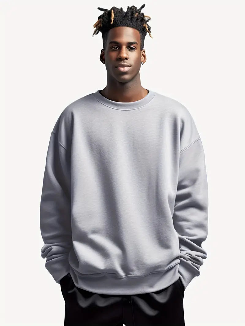 Variant image for Herre Pullover Casual Rundhalset Blødt Materiale-9