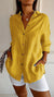 Dame Skjortebluse Elegant Plisseret Design Bæredygtige Materialer