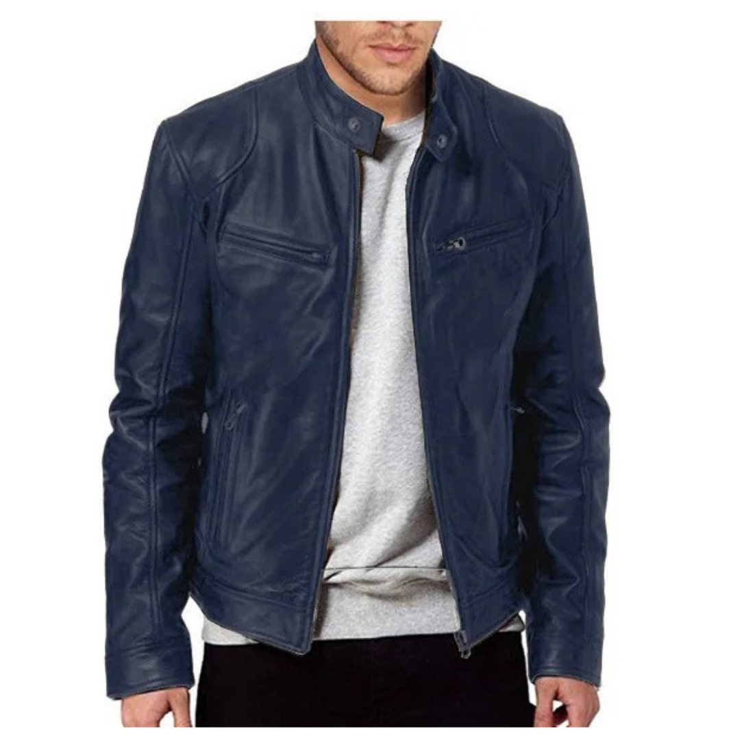 Slim Fit motorcykeljakke til mænd